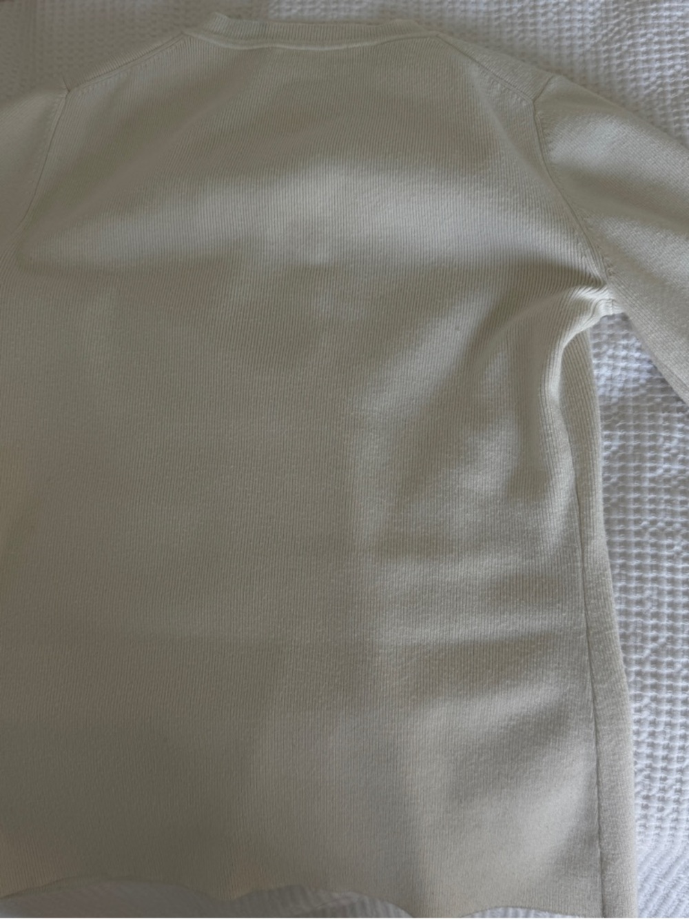 Wilfred Cream Button-Front Knit Sweater - Picture 3 of 3